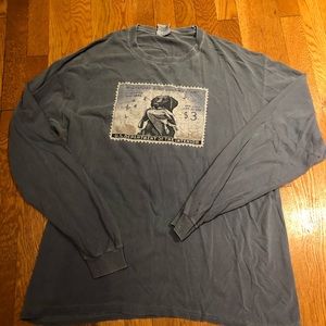 Preppy cotton long sleeve shirt